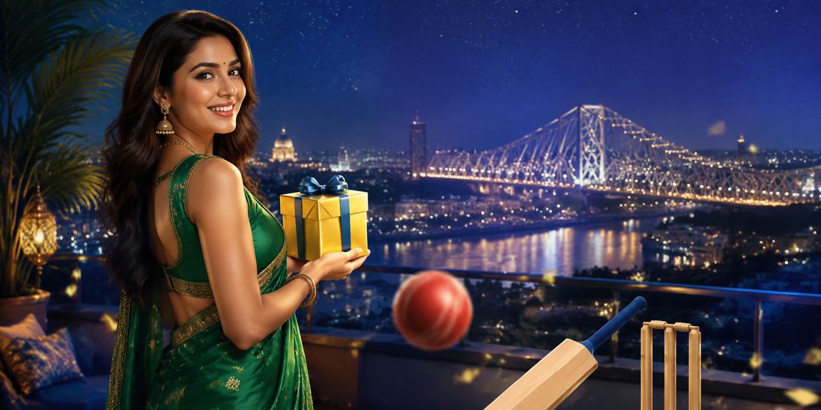 Kolkata cricket betting ambiance with traditional attire