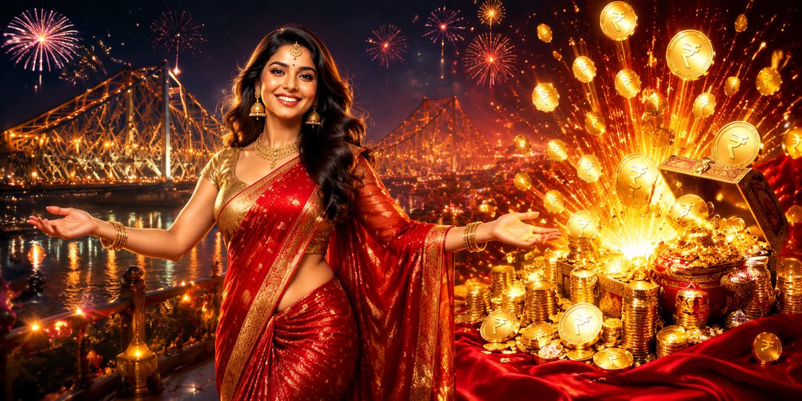 Kolkata deposit bonus with traditional saree scene