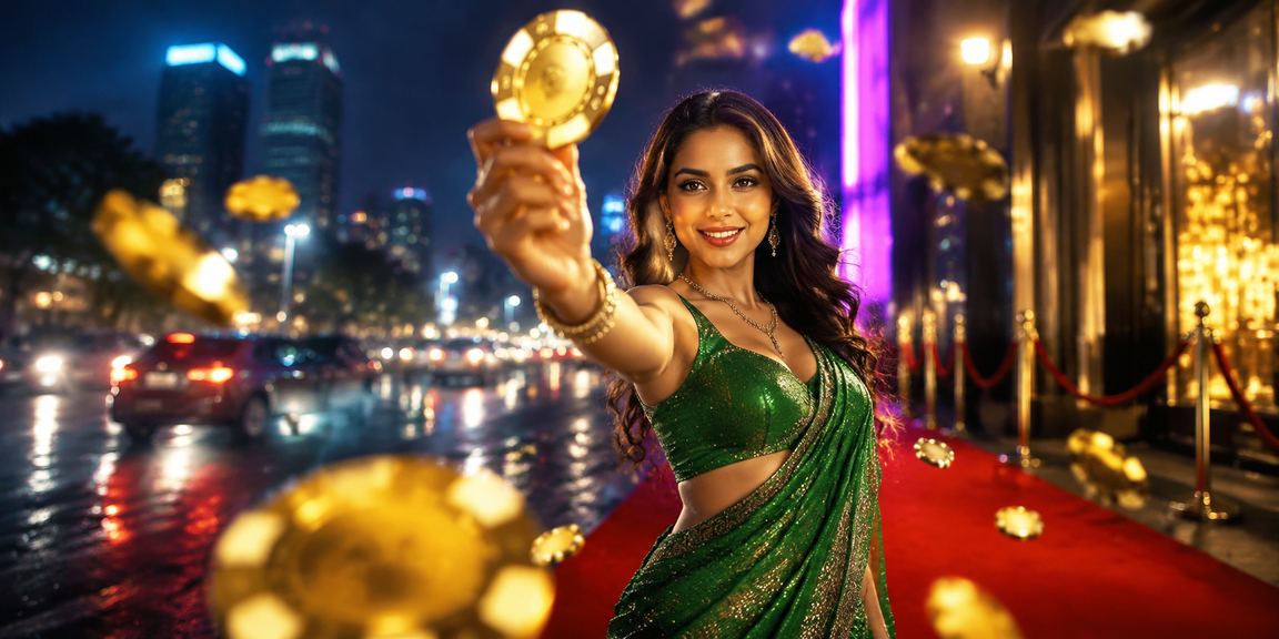 Vibrant IPL cricket betting promotion in Pune city night
